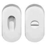 Toiletgarnituur LBWC32 ovaal mat RVS