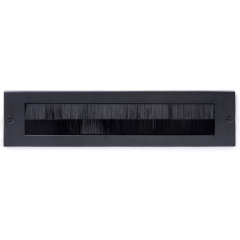 Tochtborstel Basic LB535BI mat zwart