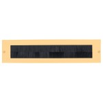 Tochtborstel Basic LB535BI mat goud PVD