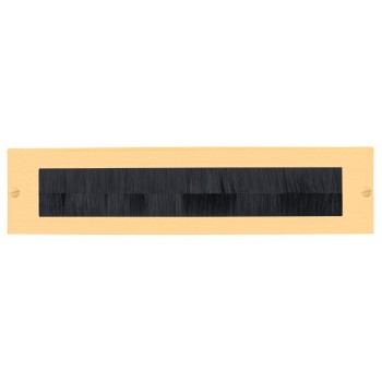 Tochtborstel Basic LB535BI mat goud PVD