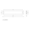 Briefplaat/tochtklep LSQ380BI mat zwart