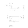 Deurklink Basic LB14 (enkel) mat zwart