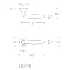 Deurklink Basic LB18H rond rozet brons