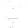 Deurkruk LSQ7 mat RVS geveerd Deurkruk LSQ7 mat RVS geveerd