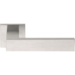 Deurkruk LSQ4 vierkant rozet PVD mat RVS