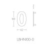 Huisnummer LBHN100 mat zwart