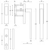 Schuifpuibeslag LSQ231 mat rvs