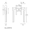 Schuifpuibeslag Rivio GL231PA PVD mat zwart