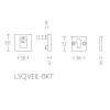 Complete voordeurset Square RVS