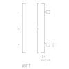 Deurgreep LBT 200-300-19 mat zwart