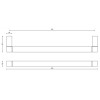 Meubelgreep Square JB20/320 mat RVS