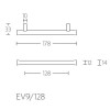 Meubelgreep Nour EV9/128 gepolijst RVS