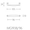 Meubelgreep Timeless MG1938/96 mat nikkel