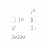 Meubelknop RIBBON BM20M mat zwart