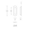Schuifdeurkom Basic LB41 PVD mat goud