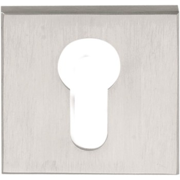 Cilinderplaatje LSQBY50 mat RVS of mat wit