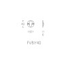 Cilinderrozet FVBY40 RVS Cilinderrozet FVBY40 RVS