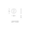 Cilinderplaatje Basic  LBY50D mat RVS