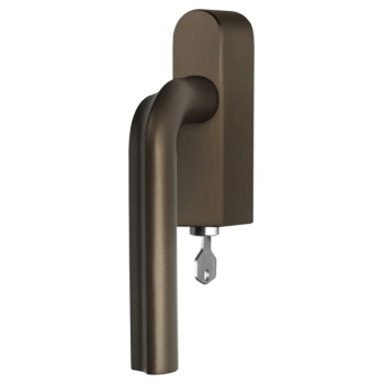 Draaikiep Eclipse afsluitbaar DR100-DKLOCK brons links