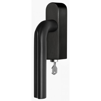 Draaikiep Eclipse afsluitbaar DR101-DKLOCK PVD mat zwart links