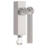 Draaikiepsluiting afsluitbaar FVL110-DKLOCK mat RVS