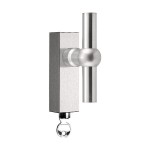 Draaikiepsluiting afsluitbaar FVT125-DKLOCK mat RVS