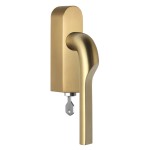 Draaikiep Rivio afsluitbaar GL100-DKLOCK PVD mat goud links