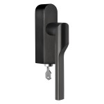 Draaikiep Rivio afsluitbaar GL101-DKLOCK PVD mat zwart links