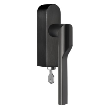 Draaikiep Rivio afsluitbaar GL101-DKLOCK PVD mat zwart links