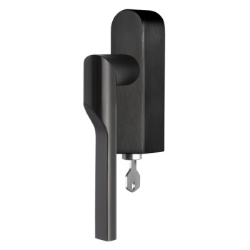 Draaikiep Rivio afsluitbaar GL101-DKLOCK PVD mat zwart rechts