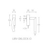 Draaikiepgarnituur afsluitbaar LB4-DKLOCK-O Mat RVS en diverse finishes