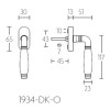 Draaikiepsluiting Timeless 1934-DK-O mat nikkel ebben