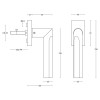 Draaikiep Eclipse DR103-DK mat RVS links
