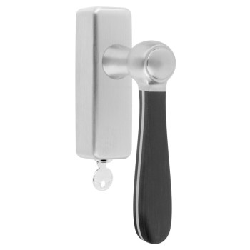 Draaikiep BOSCO afsluitbaar LZ100-DKLOCK mat RVS/zwart
