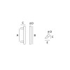 Deurgreep Frankfurt S 30x300x460mm Puurzwart