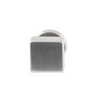 Deurkruk Quadro rond rozet RVS
