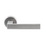 Deurkruk Phoenix rond rozet RVS