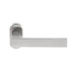 Deurkruk Phoenix ovaal rozet RVS