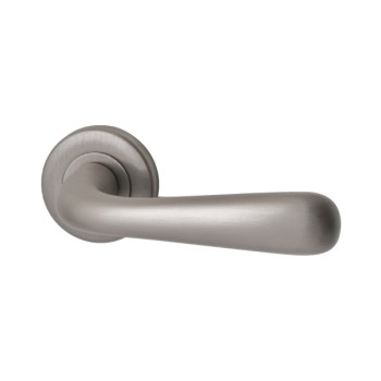 Deurkruk Silvia rond rozet Inox PVD