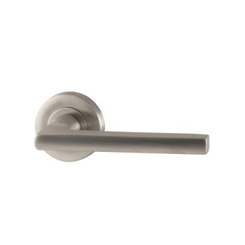 Deurkruk Sara rond rozet Inox PVD