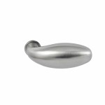 Deurkruk Golf rond mini rozet RVS
