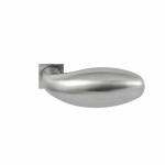 Deurkruk Golf vierkant mini rozet RVS