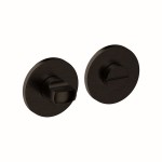 Toiletgarnituur Vario-rond Dun 304 8mm Zwart
