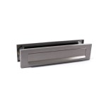 Briefplaatcombinatie recht Inox PVD