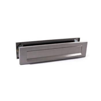 Briefplaatcombinatie recht Inox PVD