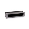 Briefplaatcombinatie recht Inox PVD