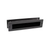 Briefplaatcombinatie recht gunmetal PVD