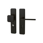 Veiligheidsset Qbe met knop Charley en kruk Zenith Puurzwart