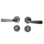 Achterdeurset gunmetal PVD