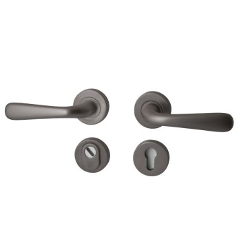 Achterdeurset gunmetal PVD